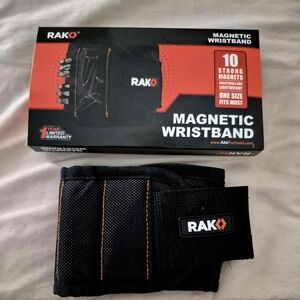 Magnetic Work Wristband - Black